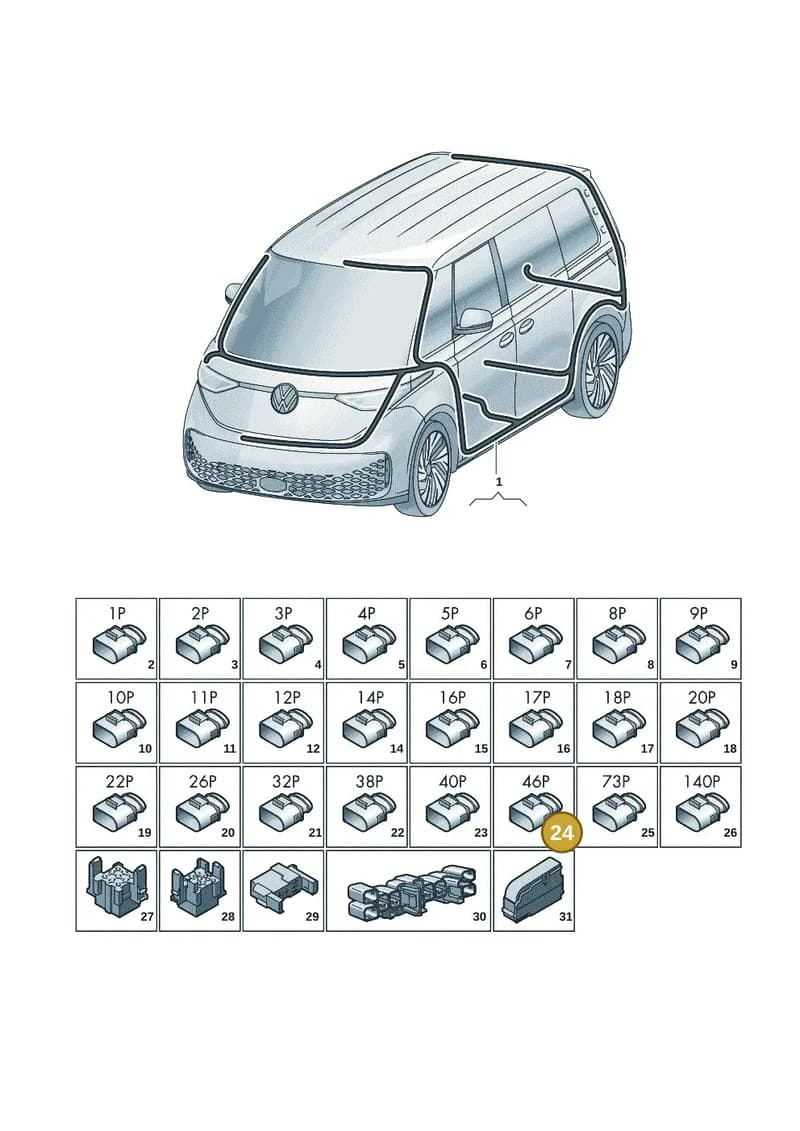 5Q0973046 — Volkswagen ID. Buzz (2022-2025) diagram 15a972000, position 24