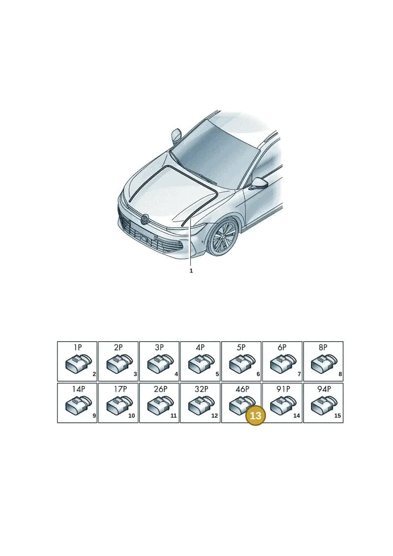 5Q0973046 — Skoda Superb Combi (2023-2024) diagram 3j0971800, position 13