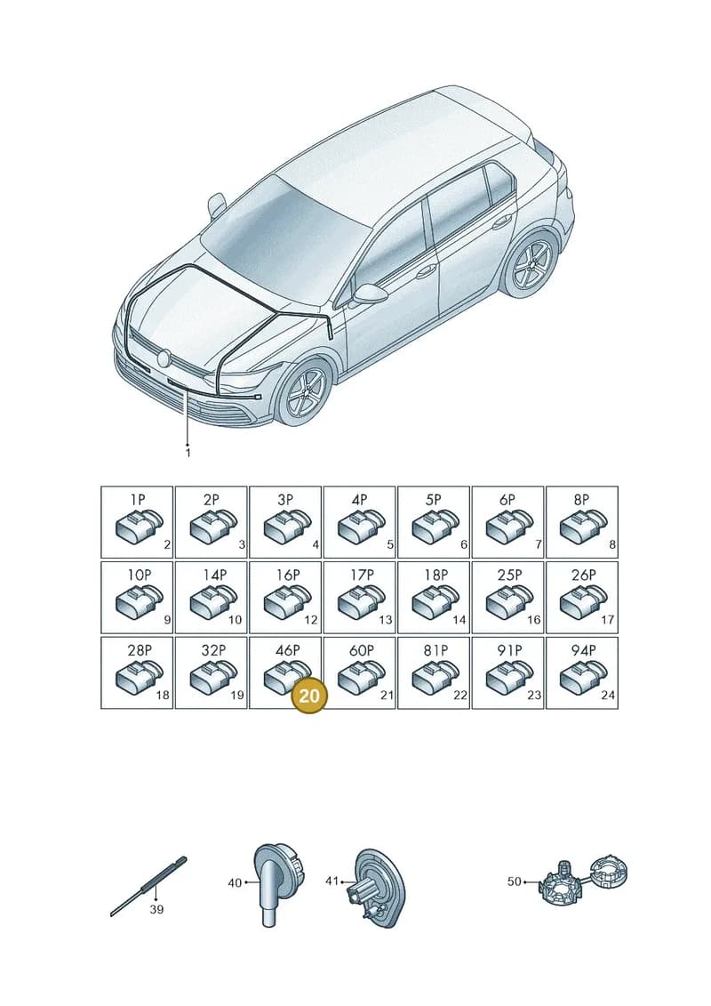 5Q0973046 — SEAT CUPRA Formentor (2020-) diagram 5h0971080, position 20