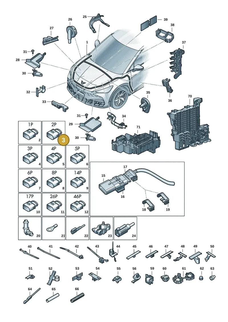 5Q0973374 — SEAT CUPRA Tavascan (2023-) diagram 20h971080, position 3