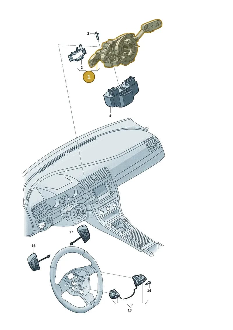 5Q1953507FMIGI — Skoda Octavia (2019-2022) diagram 5h0953500, position 1