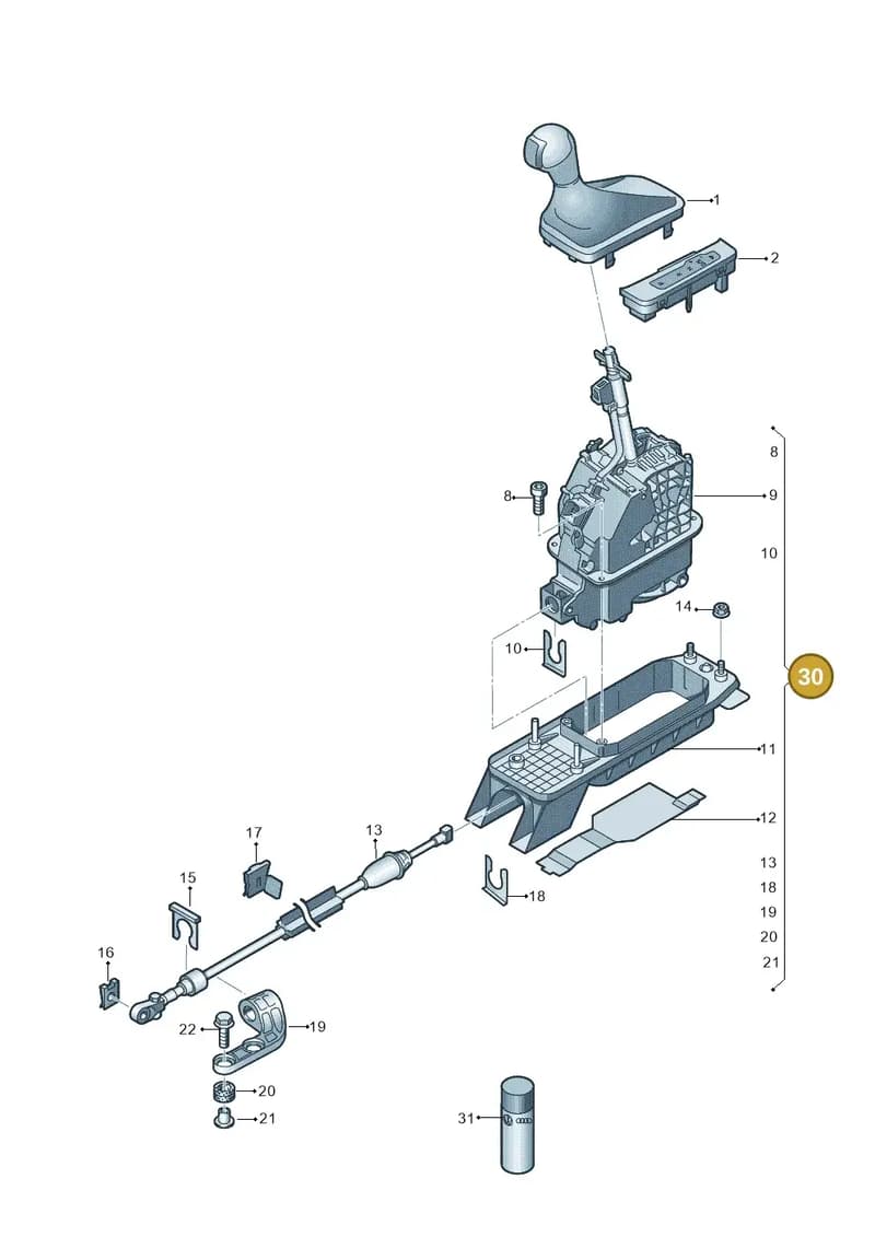 5Q2713023AF — Audi Q2 (2016-2025) diagram 803713010, position 30