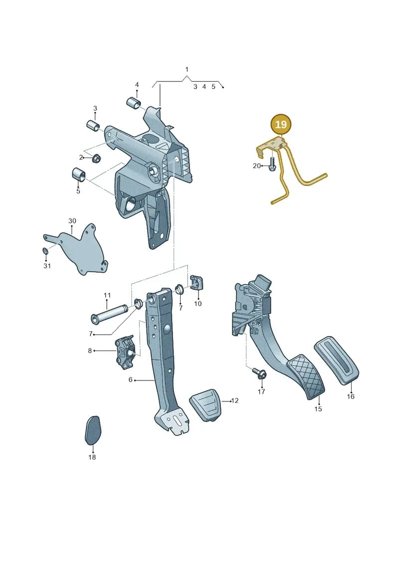 5Q2723913E — Audi A3 Sportback (2019-2025) diagram 596721700, position 19
