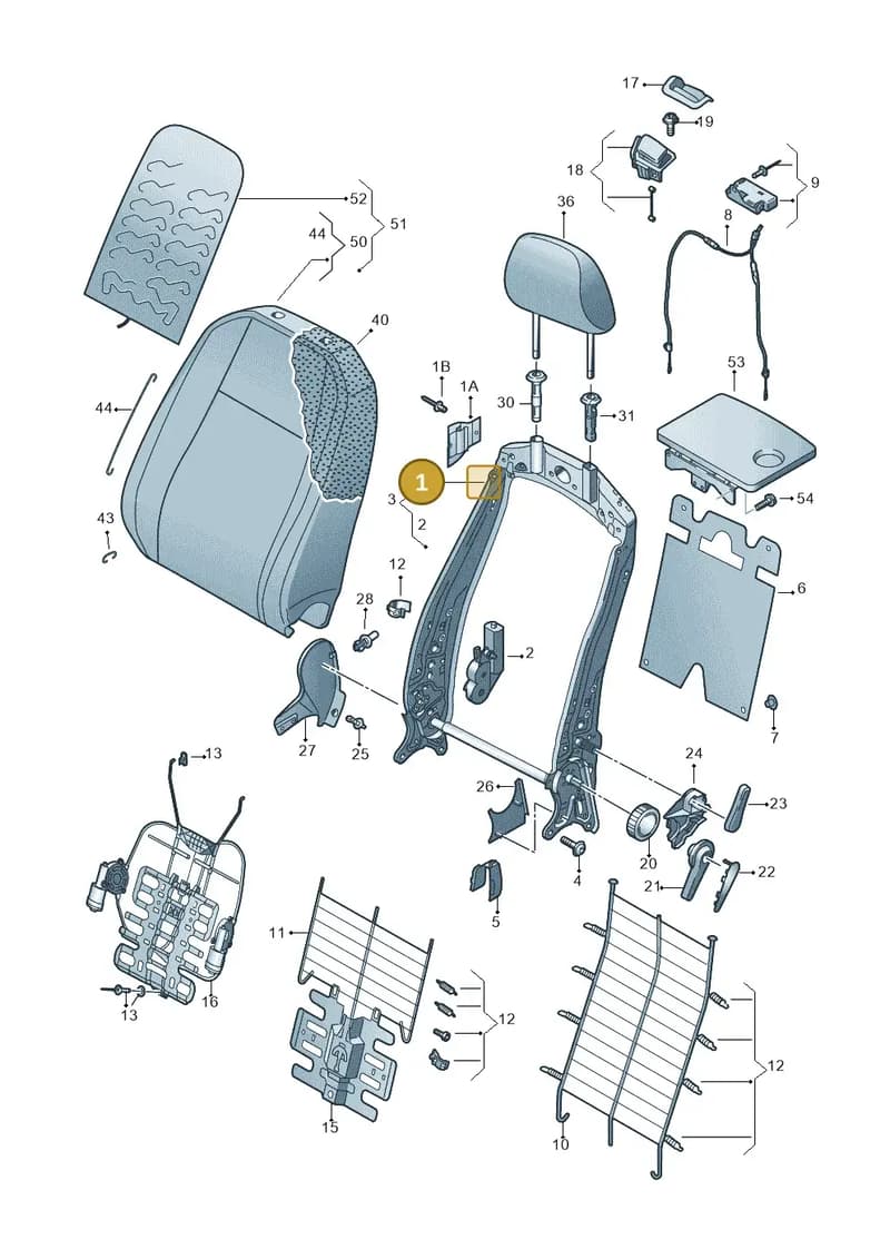 5Q4881046L — SEAT Leon ST (2016-2020) diagram 830881050, position 1