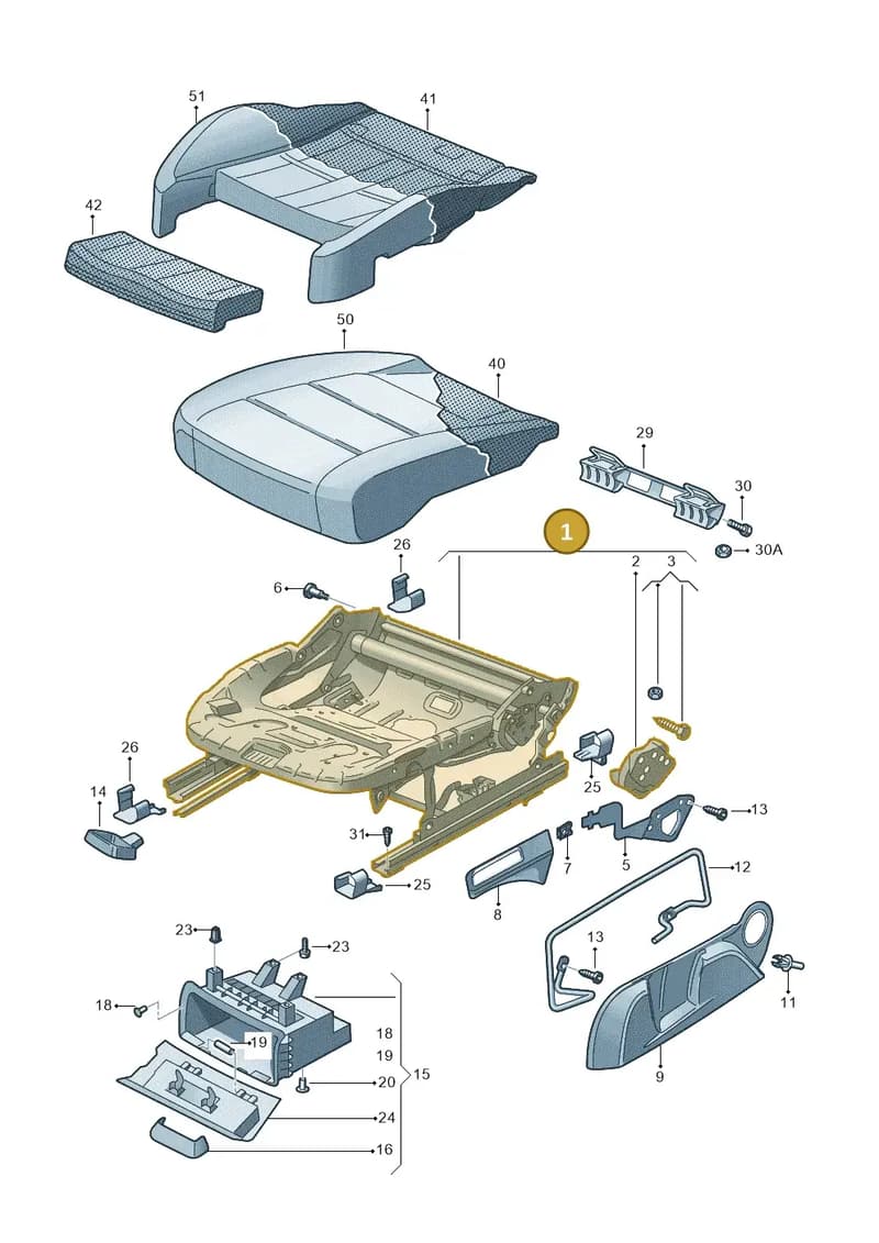 5Q4881105R — Skoda Superb Combi (2015-2024) diagram 851881004, position 1