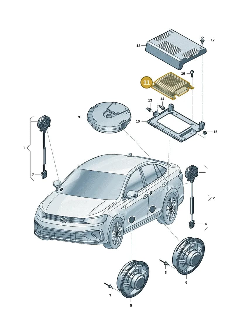 5Q6035456 — Volkswagen Virtus 1,0 (2022-) diagram 62a035350, position 11