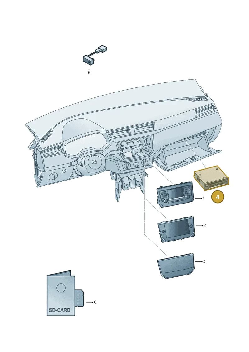 5QA035824A — SEAT Ibiza (2017-) diagram 835035000, position 4