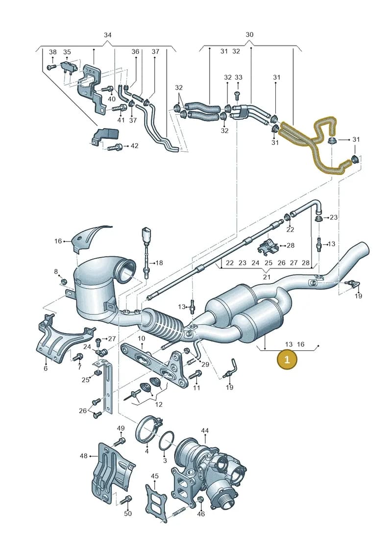 5QA254503TX — Audi Q3 (2018-2025) diagram 597253350, position 1