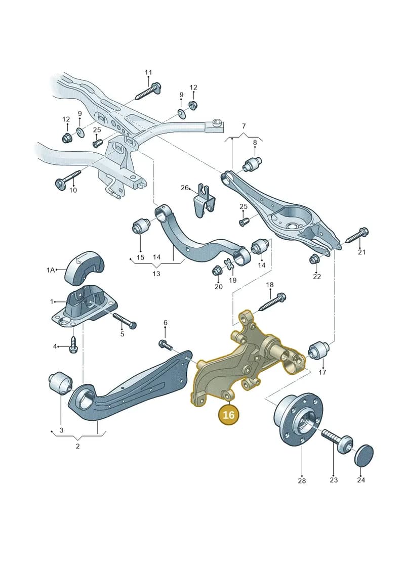 5QA505433D — Skoda Octavia (2019-2022) diagram 827505005, position 16