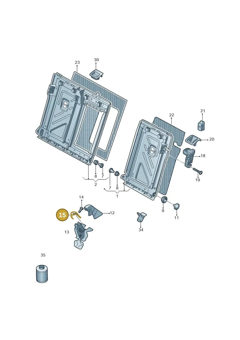 5QD886193 — Volkswagen Jetta (2019-) diagram 437885070, position 15