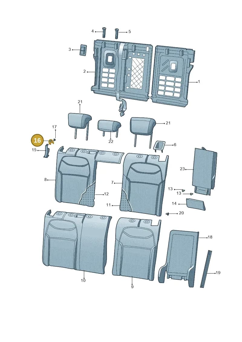5QD886193 — Volkswagen Tharu (2020-2020) diagram 588885700, position 16