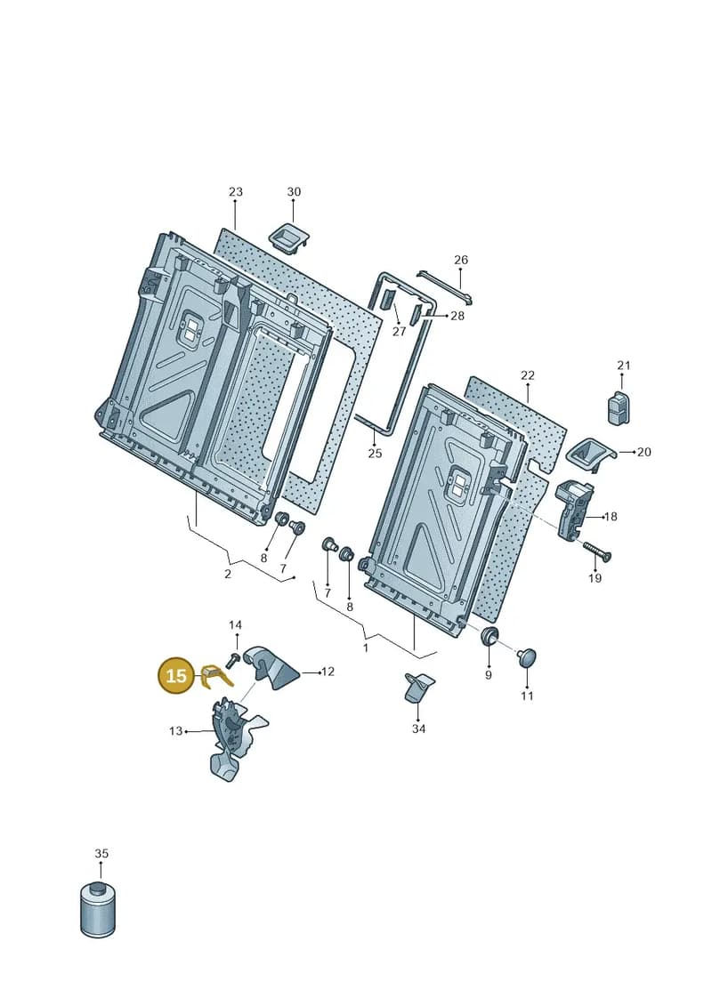 5QD886193 — Volkswagen ID.UNYX (2024-) diagram 813885700, position 15
