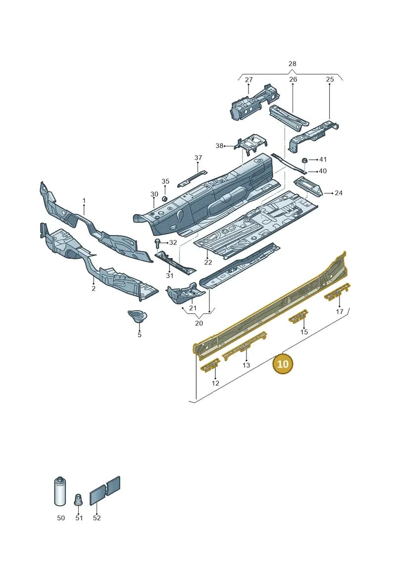 5QE801252H — Skoda Octavia (2019-2022) diagram 827803015, position 10