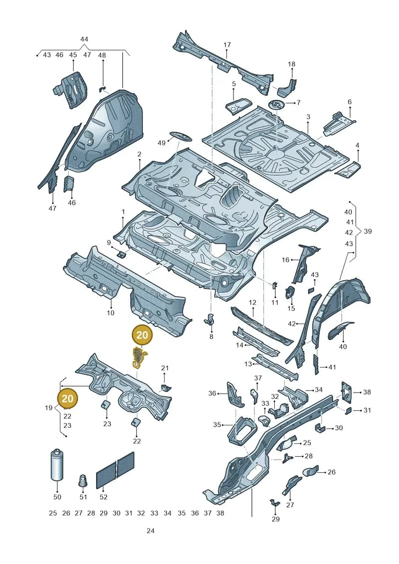 5QE803501K — SEAT CUPRA Formentor (2020-) diagram 5fn803010, position 20