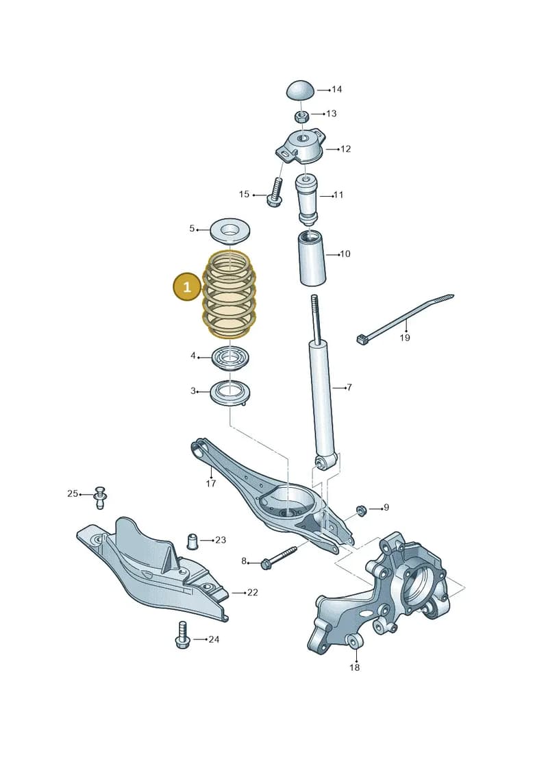 5QF511115AS — Skoda Octavia (2019-2022) diagram 746511050, position 1