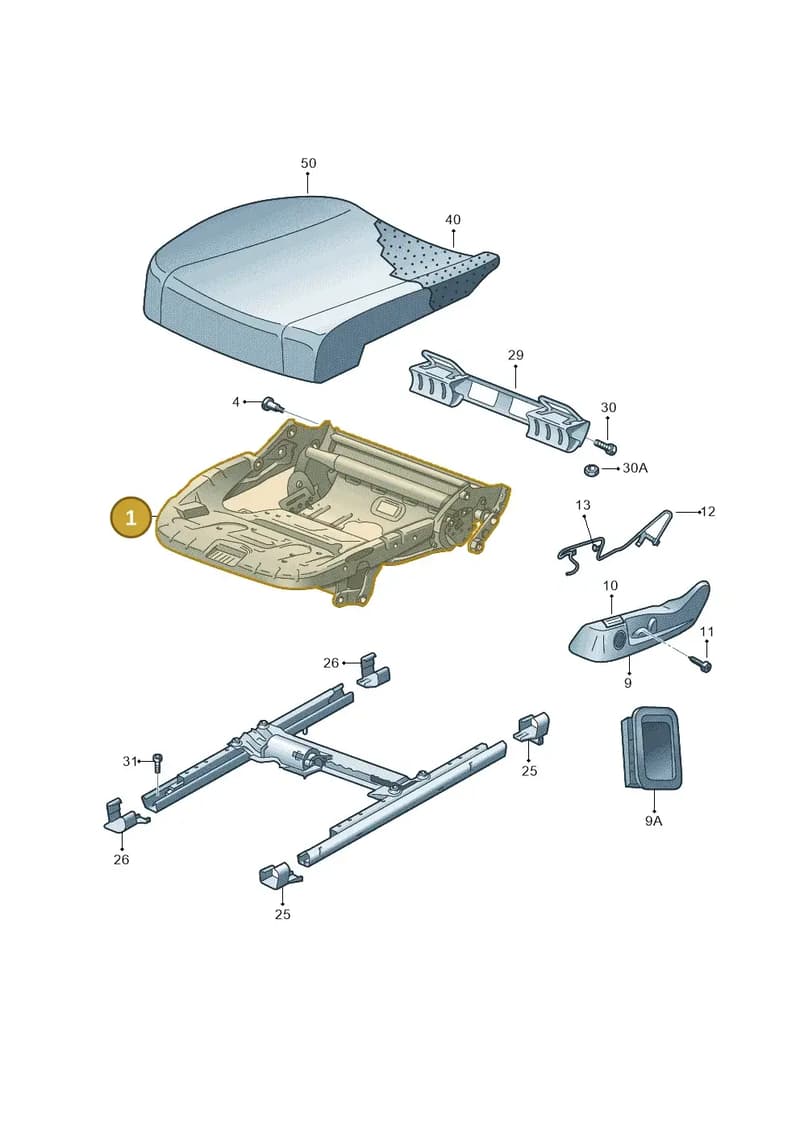 5QF881105S — Skoda Kodiaq (2016-2024) diagram 632881100, position 1