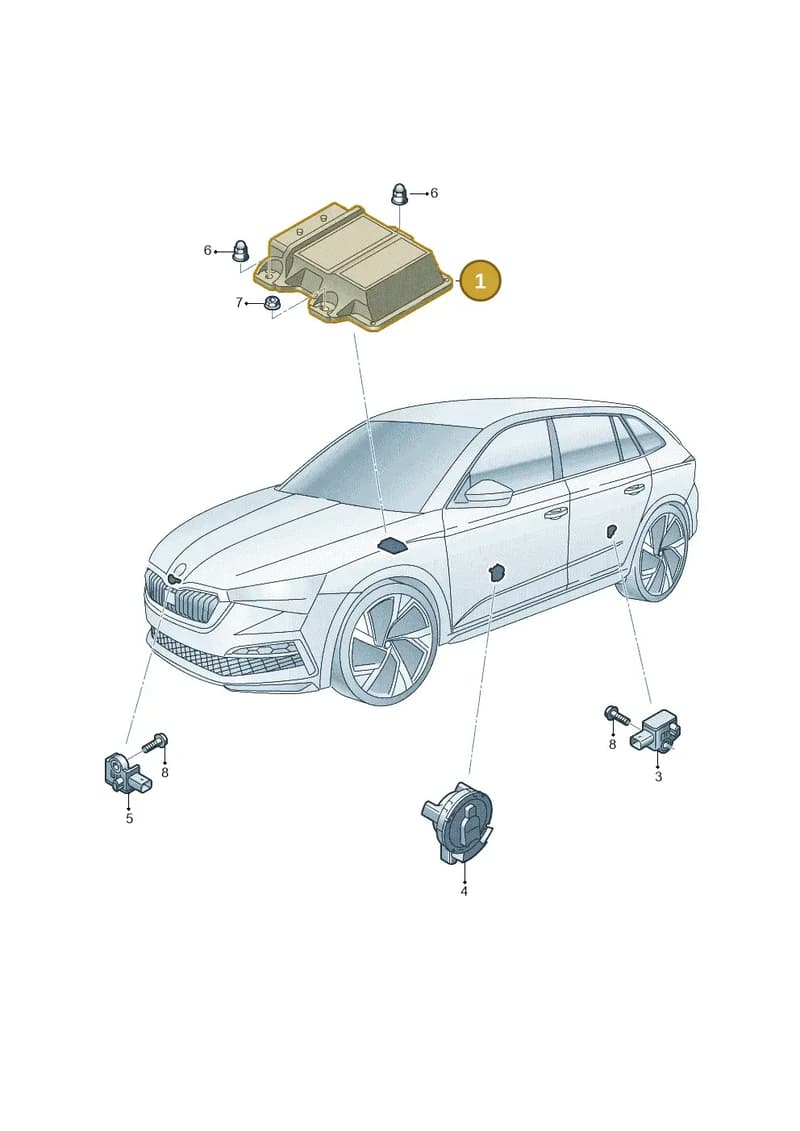 5QF959655AM — Skoda Fabia (2021-2022) diagram 584959030, position 1