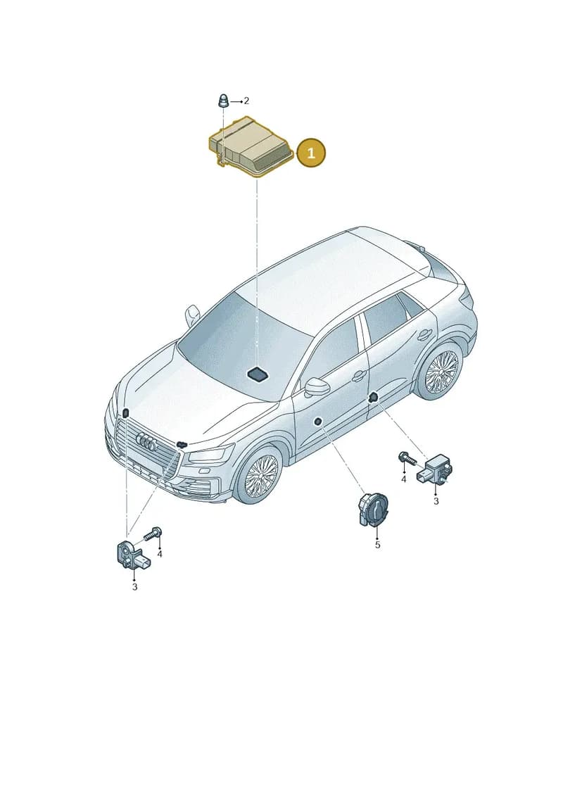 5QF959655BP — Audi Q2 (2016-2025) diagram 803959300, position 1