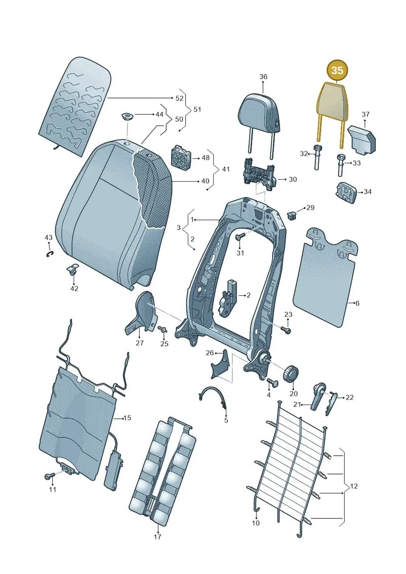5QS881914 — Volkswagen Passat Estate (2023-2025) diagram 570881200, position 35