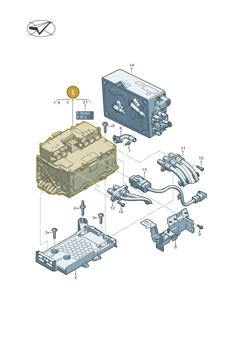 5QS907070C — Audi A3 Sportback (2019-2025) diagram 596907085, position 1