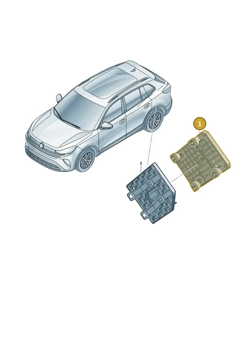 5QS907376F — Volkswagen Tiguan (2023-2025) diagram 57x907300, position 1