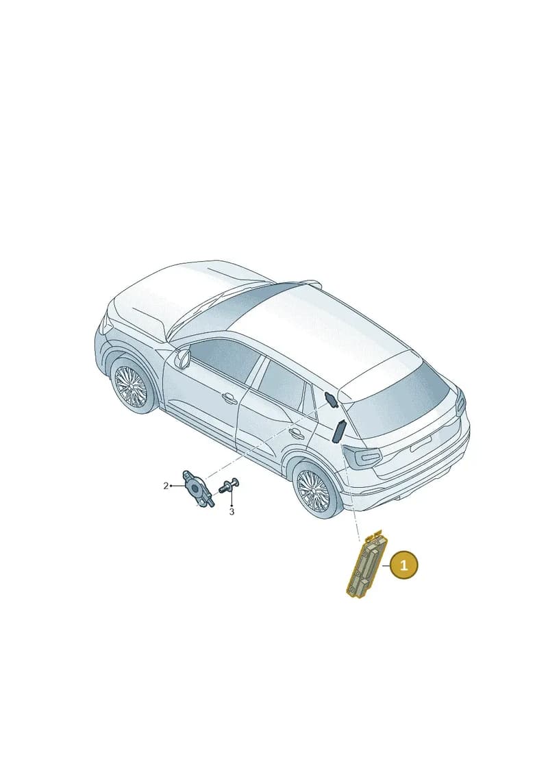 5QS959107A — Audi Q2 (2016-2025) diagram 803959400, position 1