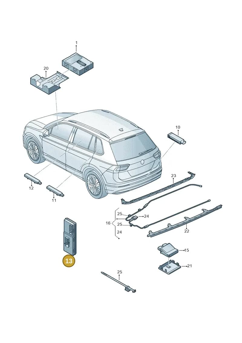5QS959107A — Skoda Kodiaq (2016-2024) diagram 804909000, position 13
