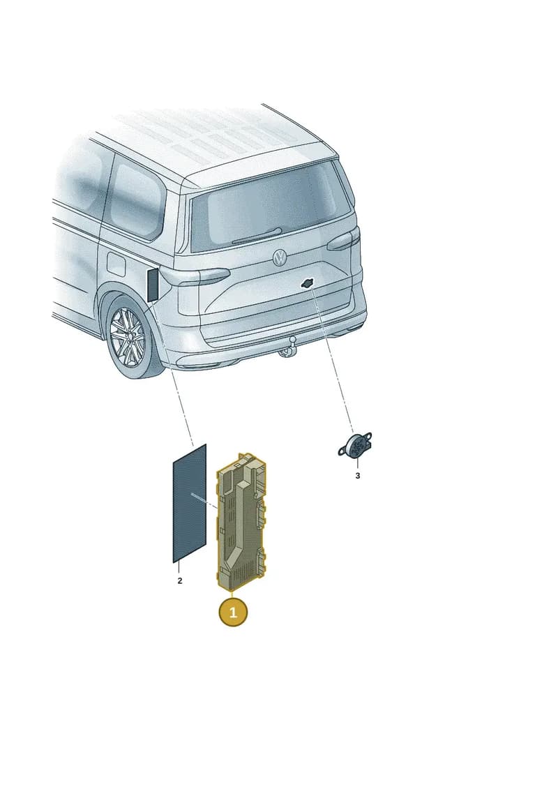 5QS959107 — Volkswagen Multivan (2021-2025) diagram 7t0909200, position 1