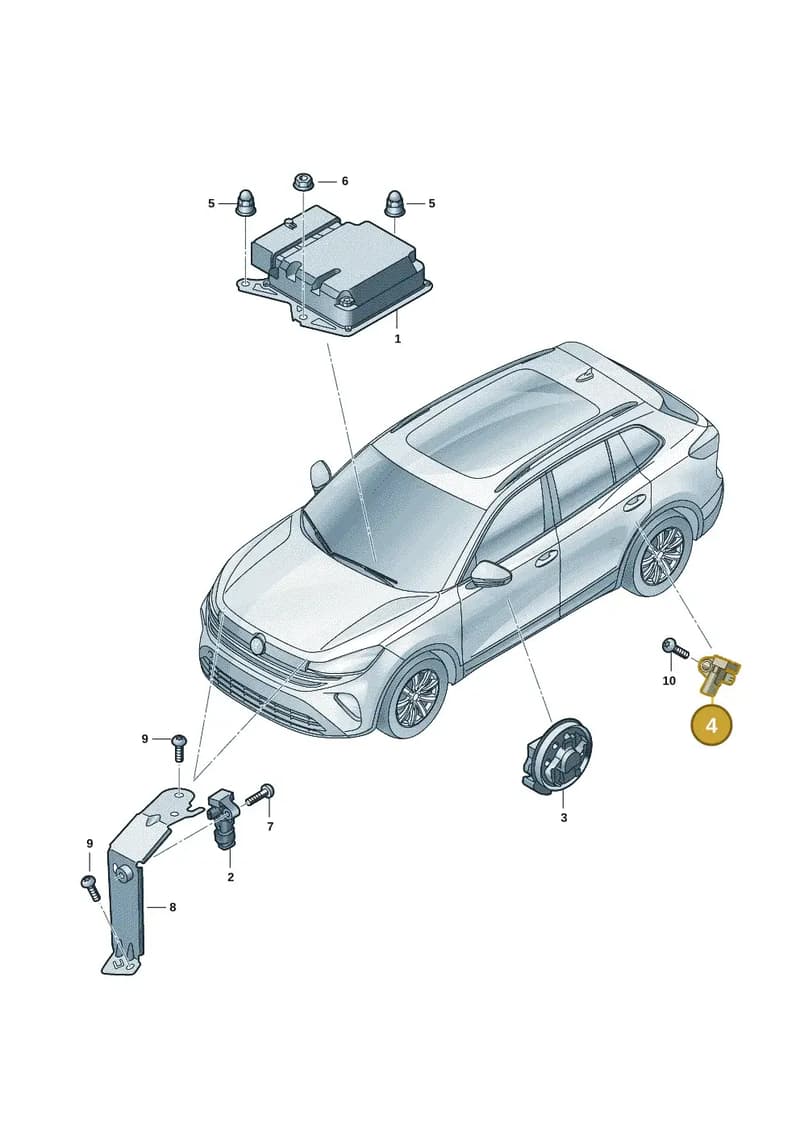5QS959659 — Skoda Kodiaq (2024-2024) diagram 57x959600, position 4