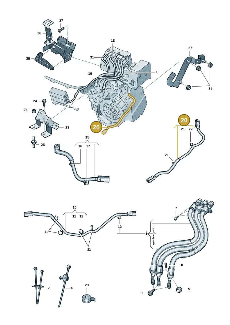 5QS971449 — Skoda Kodiaq (2024-2024) diagram 57x970110, position 20