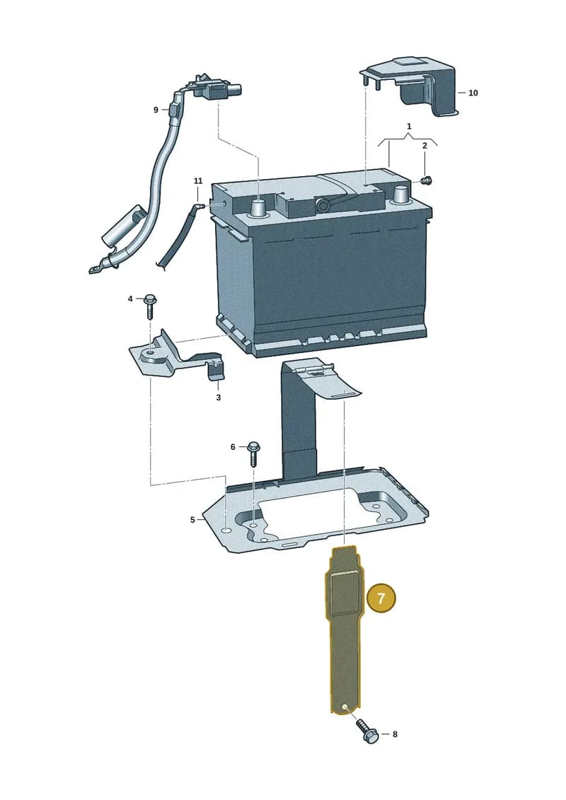 5R3915314A — Volkswagen Caddy Maxi (2020-2025) diagram f01915030, position 7