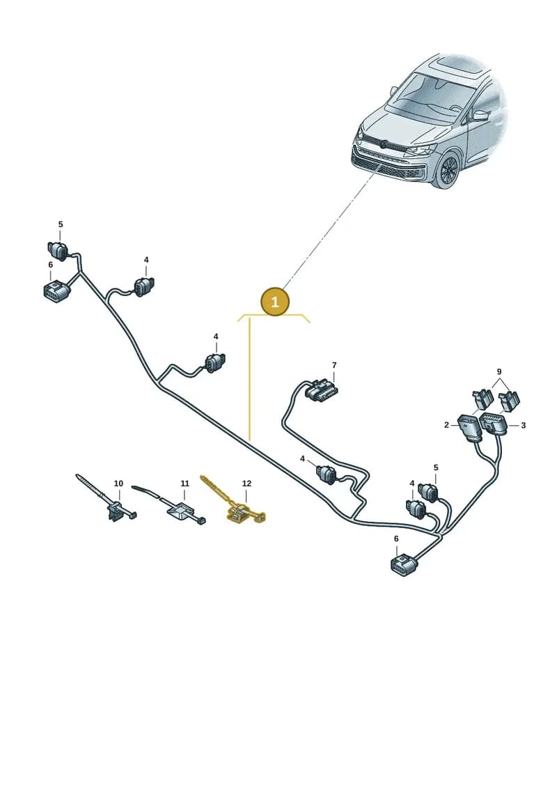 5R3971230EB — Volkswagen Caddy Maxi (2020-2025) diagram 2ka971000, position 1