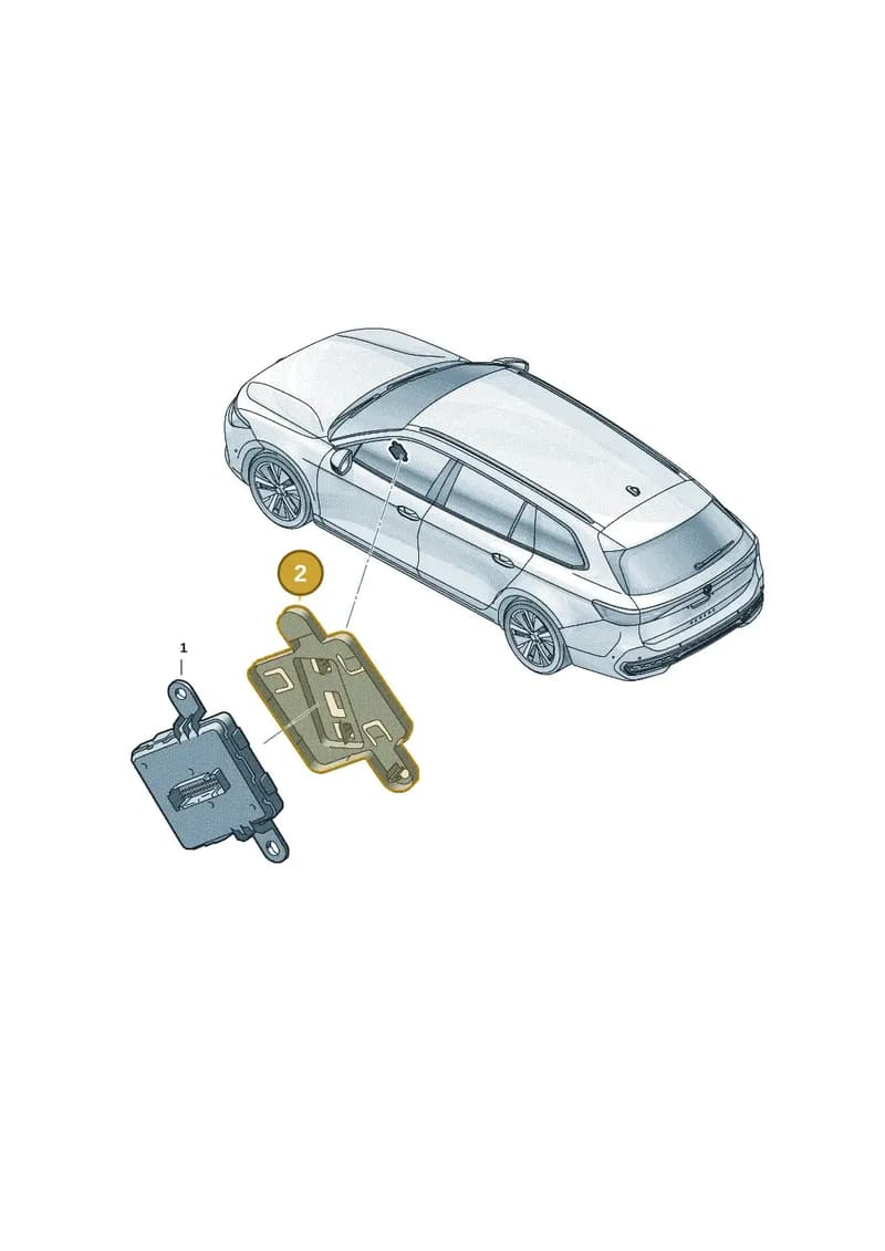 5R3971303A — Skoda Superb Combi (2023-2024) diagram 3j0909100, position 2