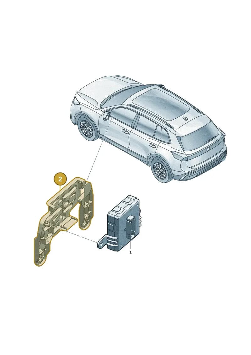 5R3971303A — Volkswagen Tiguan (2023-2025) diagram 57x909100, position 2