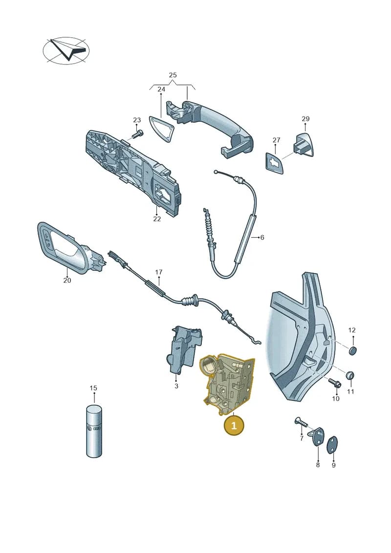 5TA839015L — Volkswagen T-Roc (2017-2025) diagram 672839000, position 1