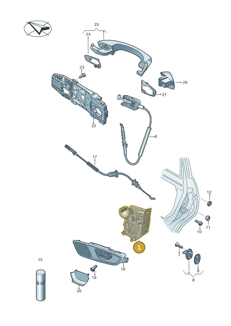 5TA839015L — SEAT Arona (2017-) diagram 893839000, position 1
