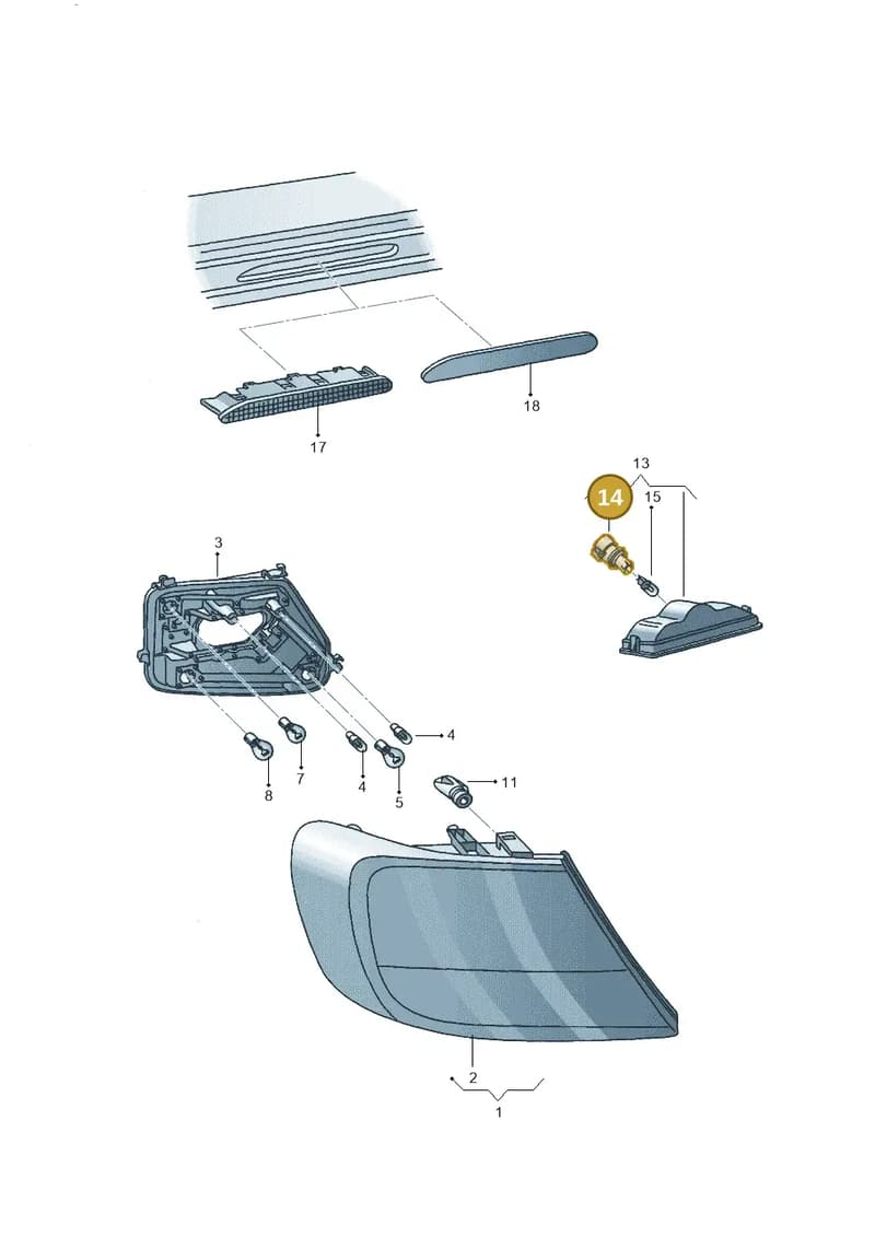 5U0943167 — Volkswagen Voyage (2011-) diagram 388945000, position 14