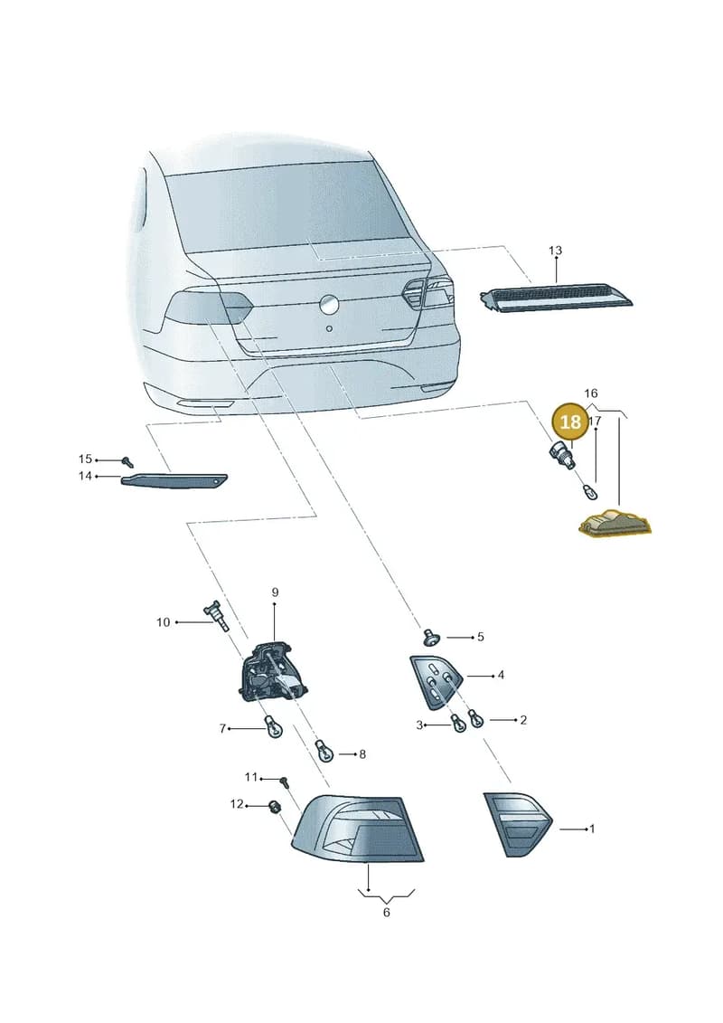 5U0943167 — Volkswagen Voyage (2016-2023) diagram 554945000, position 18