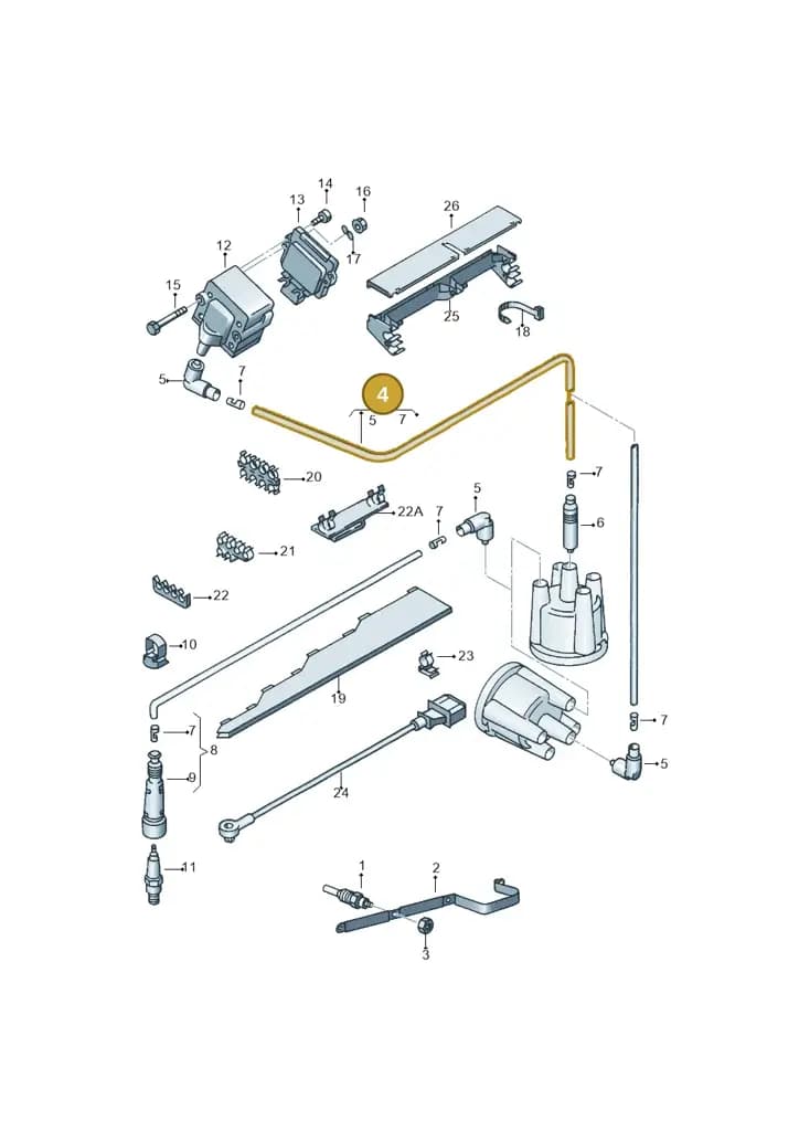 5X0905441A — Volkswagen POLO CLASSIC           06> (2005-) diagram 121905100, position 4