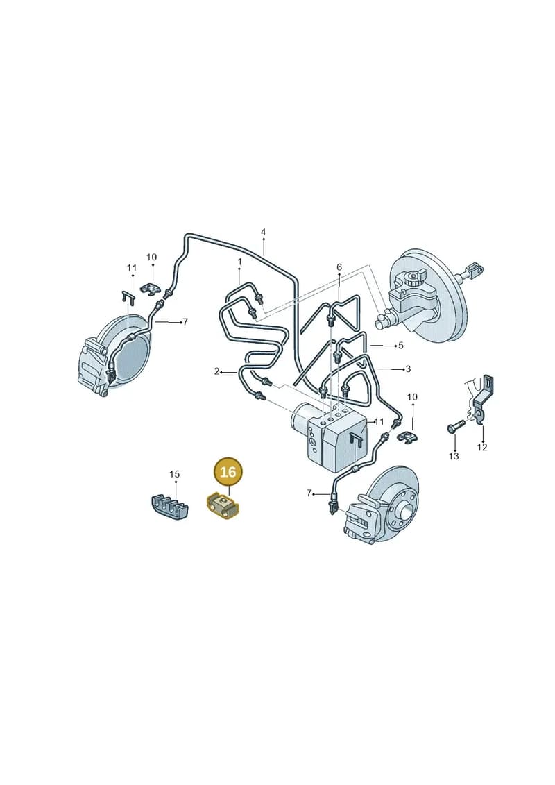 5Z0611797 — Volkswagen Crossfox (2014-2021) diagram 558611200, position 16