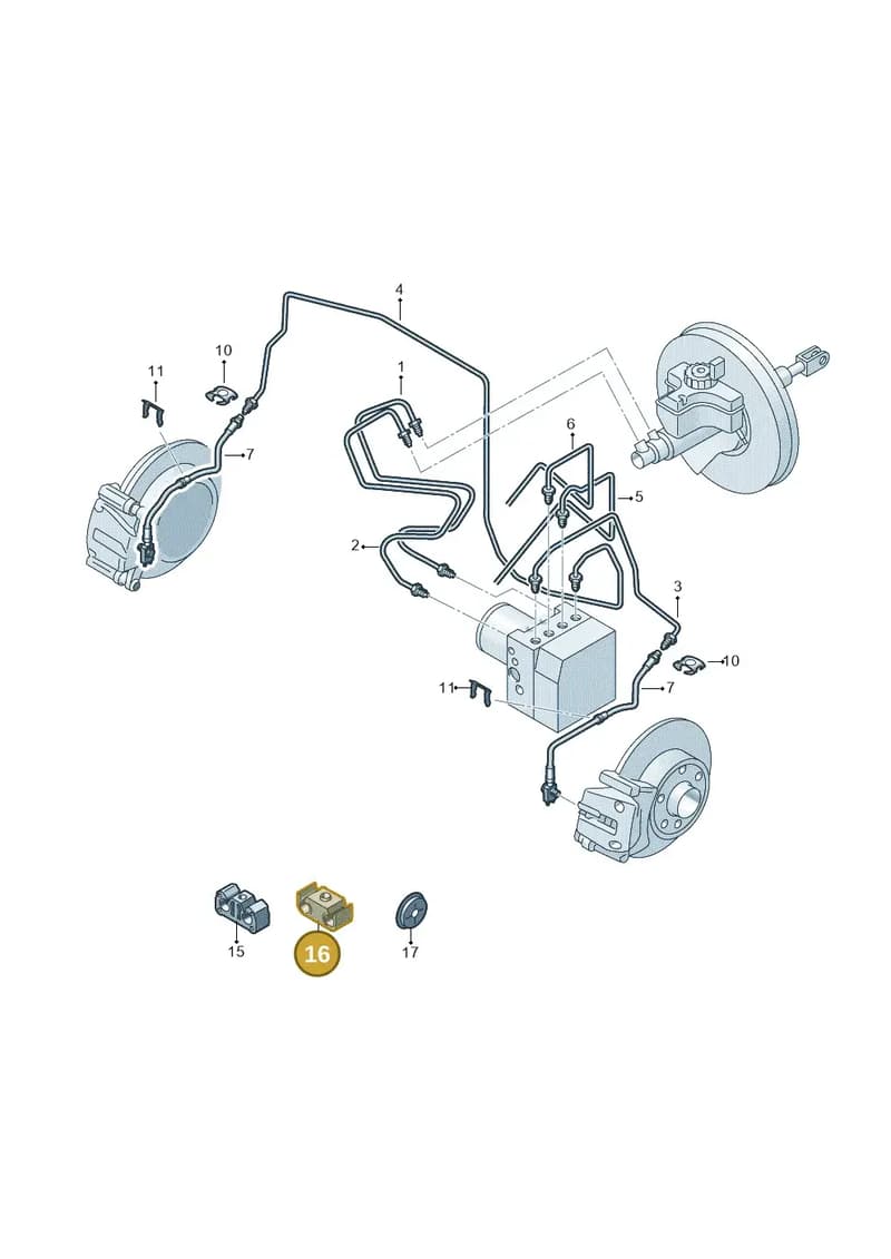 5Z0611797 — Volkswagen Up! 1.0 TSI (2017-2021) diagram 723611200, position 16