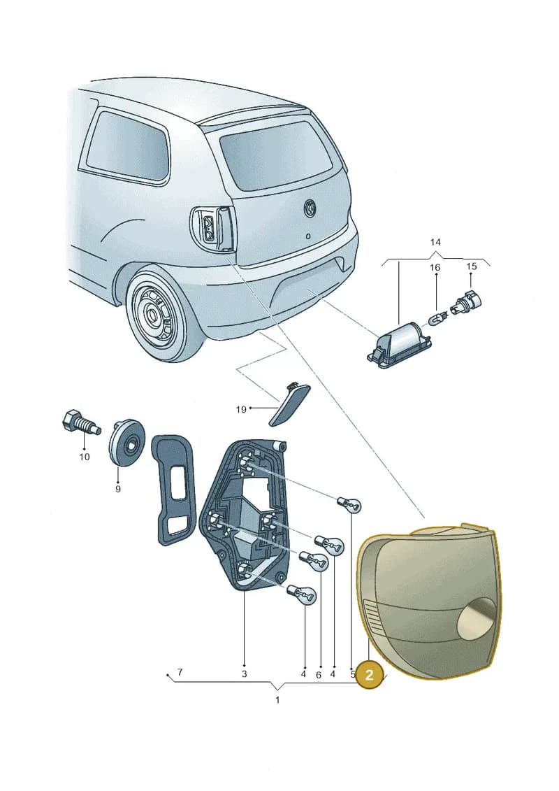 5Z0945112A — Volkswagen FOX                  M.05> (2005-) diagram 357945000, position 2