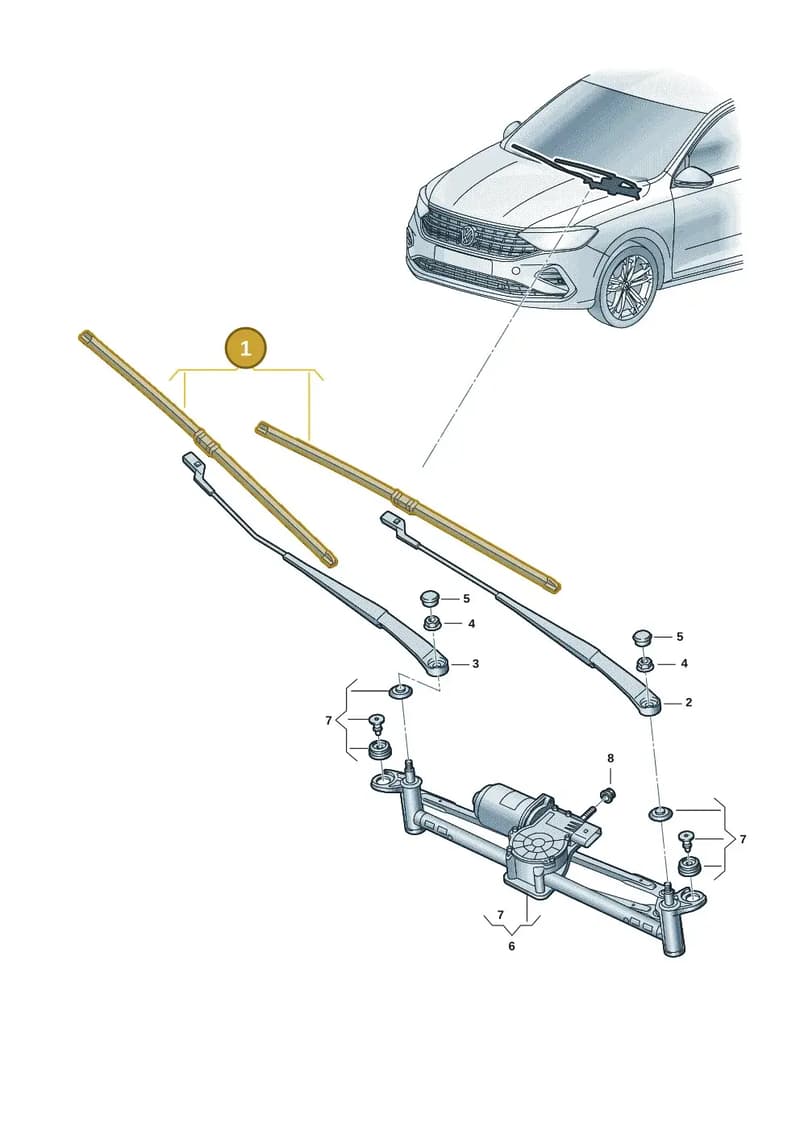 60U998001 — Volkswagen Polo 1.6 (2020-2022) diagram 62x955000, position 1