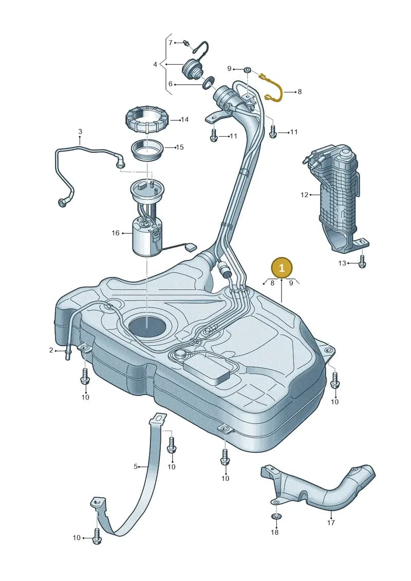 6C0201060J — Skoda Fabia (2014-2022) diagram 797201007, position 1