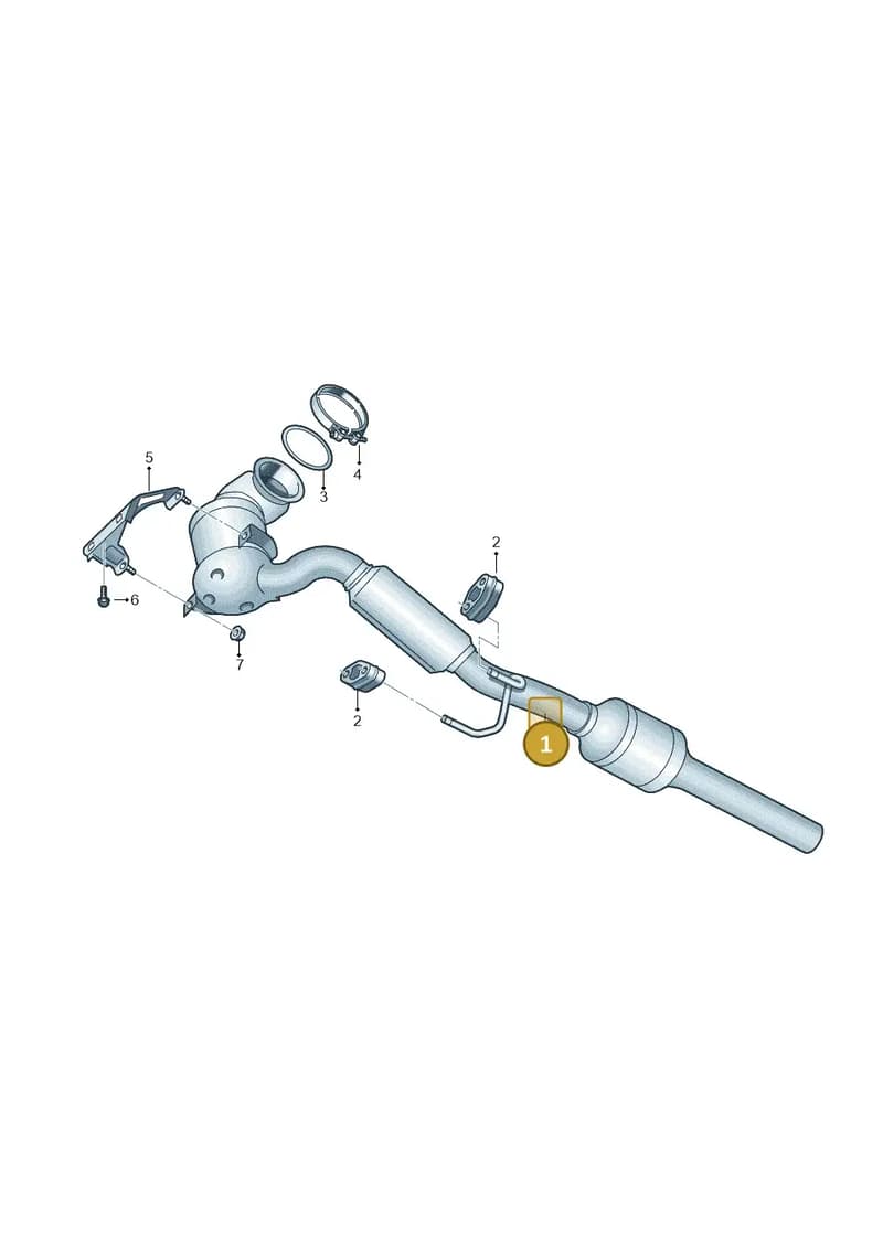 6C0254502DX — Volkswagen Polo 1.4 BlueMotion (2014-2017) diagram 747253540, position 1
