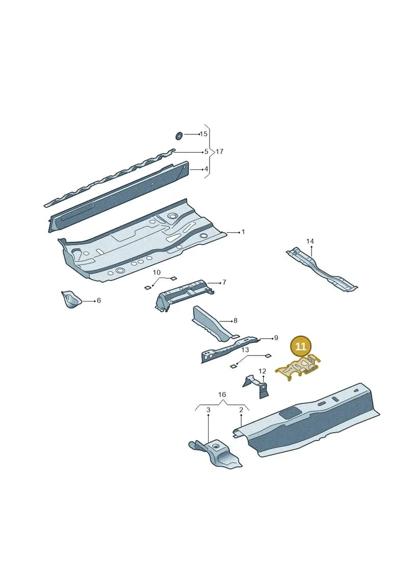 6C0711355A — SEAT Toledo (2015-2019) diagram 740803100, position 11