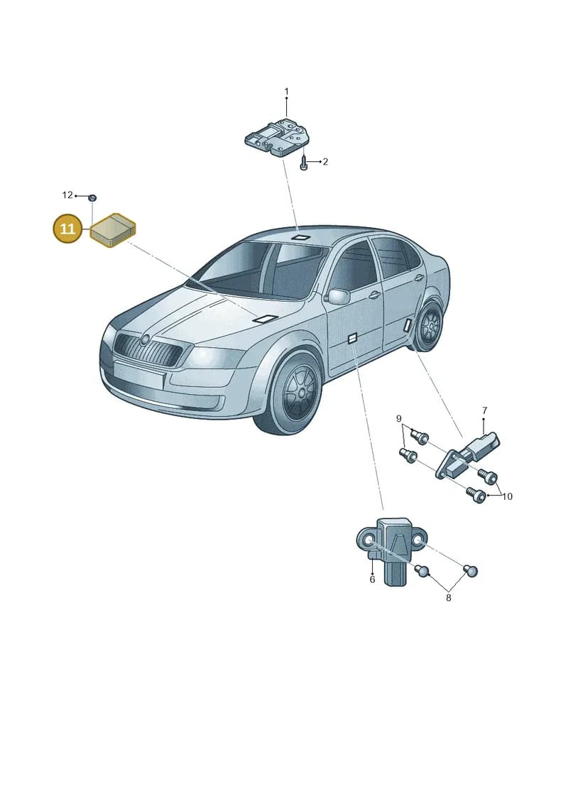 6C0959655H741 — Skoda Rapid (2012-2022) diagram 419959000, position 11