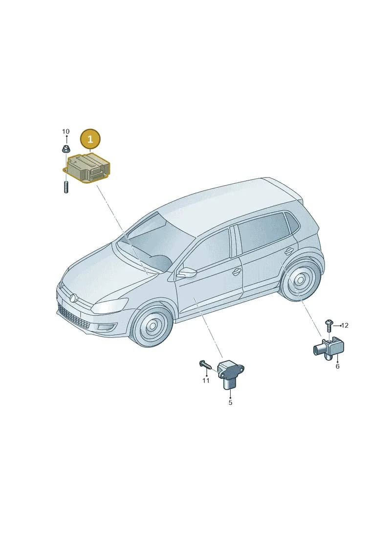 6C0959655K74B — Skoda Fabia (2014-2022) diagram 797959000, position 1