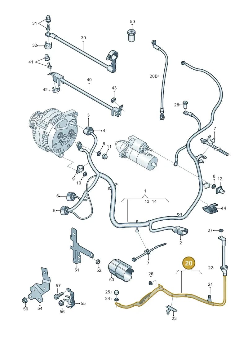 6C0971227A — Skoda Rapid (2012-2022) diagram 792972000, position 20