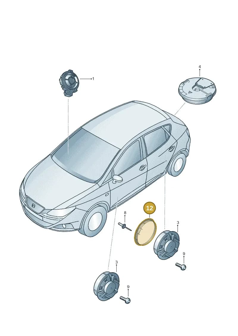 6E0035217 — SEAT Ibiza (2015-) diagram 879035350, position 12